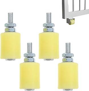Galet de Guidage pour Portail Coulissant, 4 Pièces Galet De Guidage Ensemble de Roues 30 X 40 mm Porte Coulissante Pour Portail Coulissant Jaune Pour Une Installation Facile