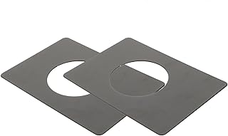 2 pièces Plaque de Fixation pour Serrure de Porte Acier Inoxydable Kit de Réparation Renfort Anti-rayures Compatible Pêne Dormant et Poignées Standard pour Portes