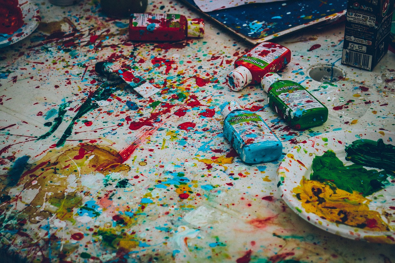 brush, color, colors, colours, craft, messy, motley, paint, painting, palette, splatter, messy, messy, messy, messy, messy